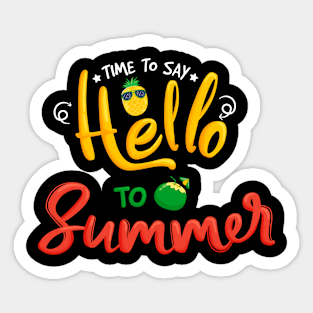 Say Hello to Summer Sticker